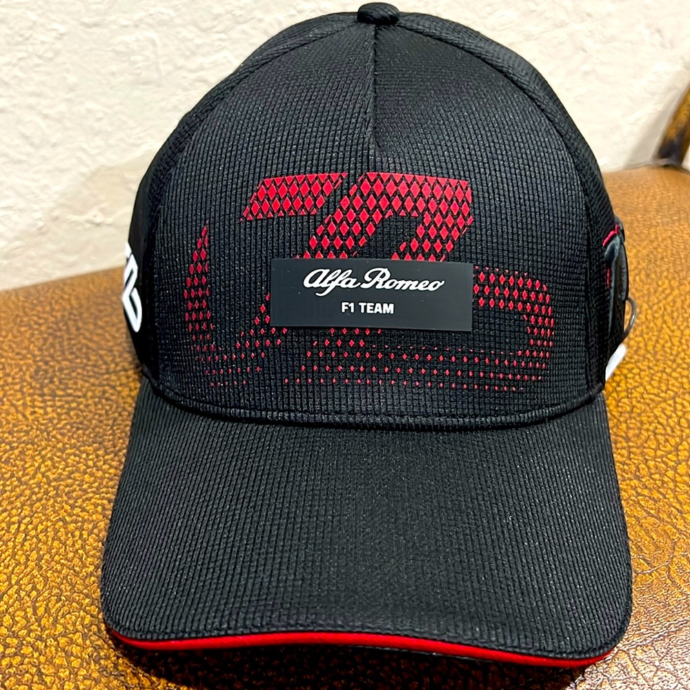 Rare Brand New Iconic Alfa Romeo Racing F1 Bottas #77 2023 Team Driver Black Cap